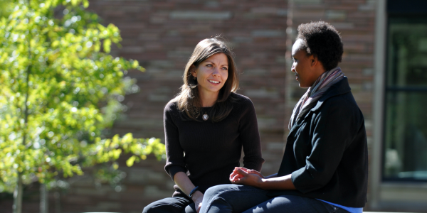 a meeting between mentor and mentee