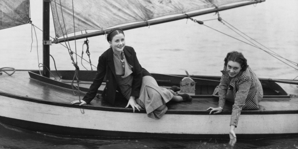 Wittenberg sisters on a sail boat